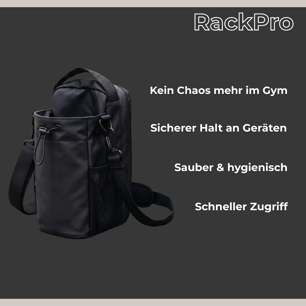 RackPro – Smart Gym Organizer für Flasche, Handy & Zubehör
