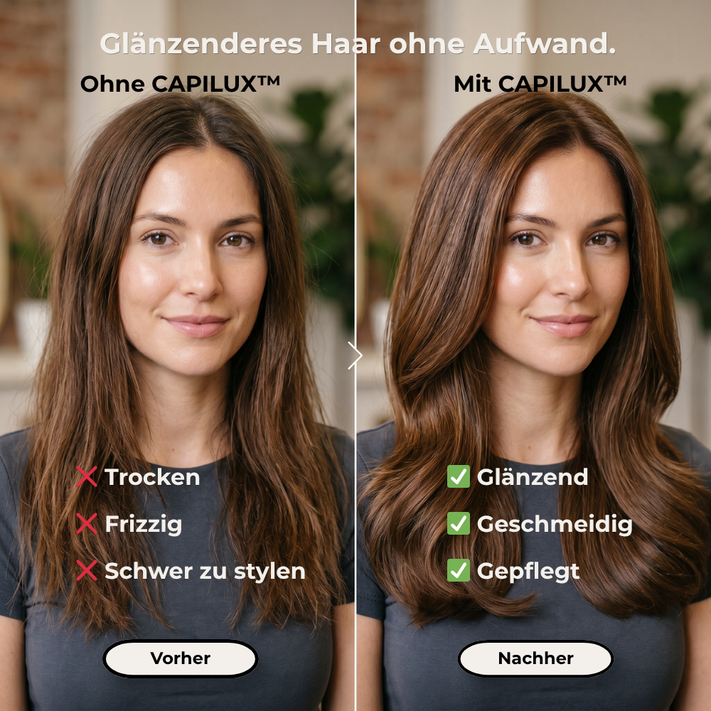 Capilux™ Massagebürste - All-in-One Lösung für Haar & Kopfhaut